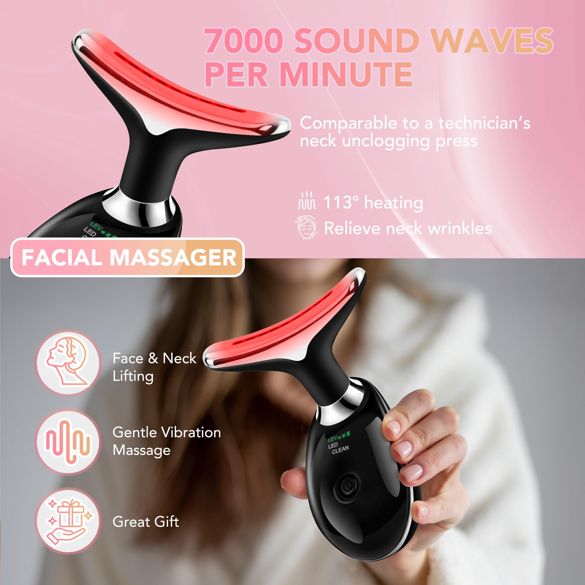 Scopck ergonomic grip ensures comfortable use during extended routines.