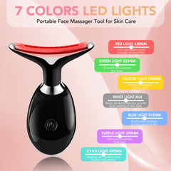 Scopck facial massager arc head glides smoothly for even product absorption.