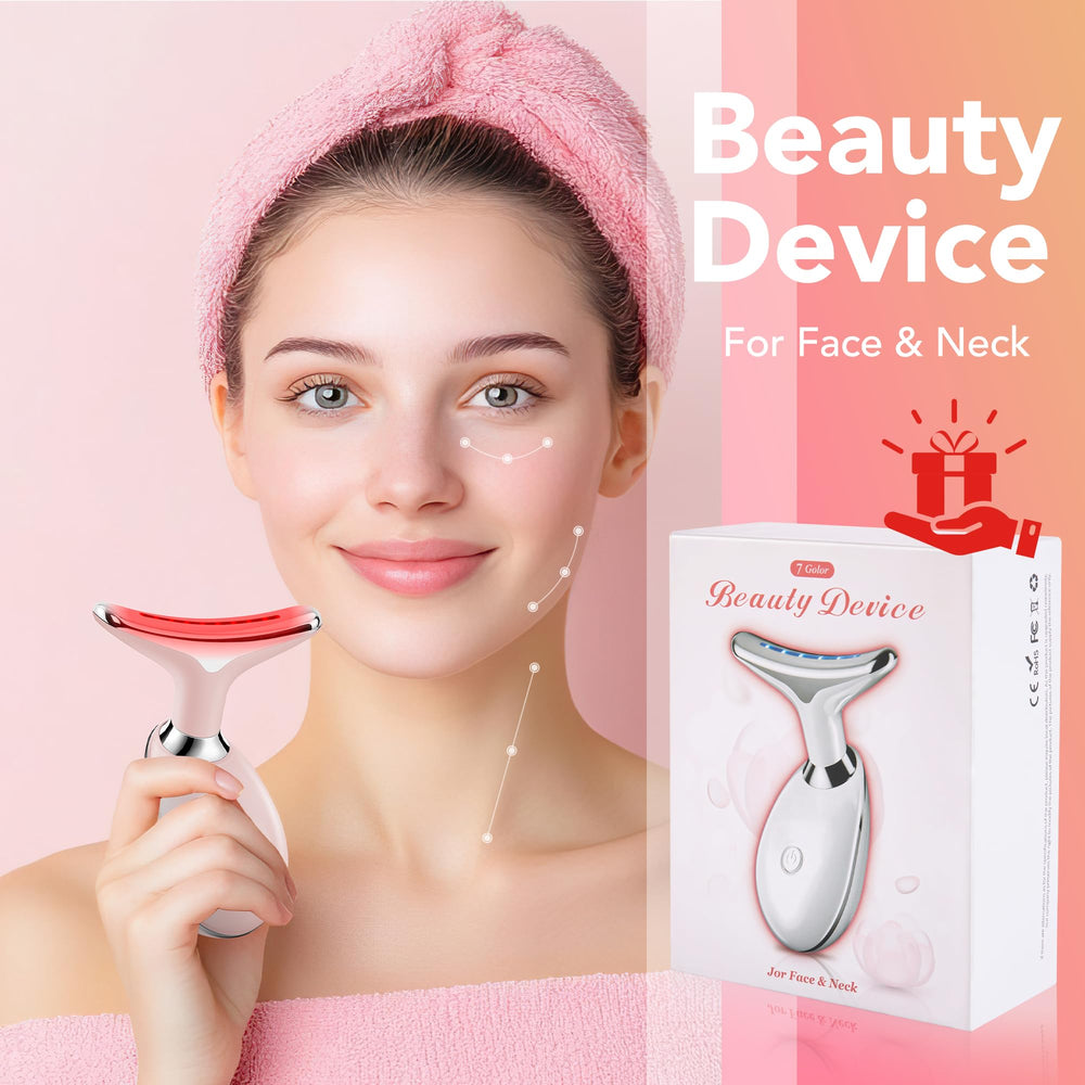 Scopck pink facial massager presented as a thoughtful self-care gift