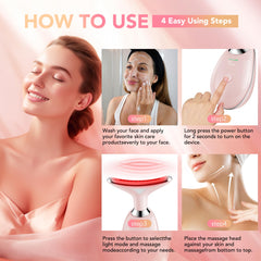 Scopck massager showing heating and vibration modes for a soothing session