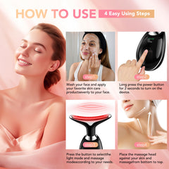 Scopck rechargeable skin massager is portable and convenient for on-the-go use.