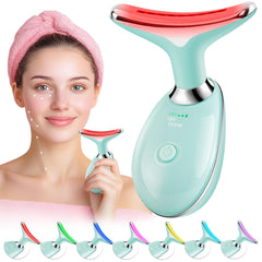 Scopck red-light facial massager wand in emerald green for on-the-go skincare