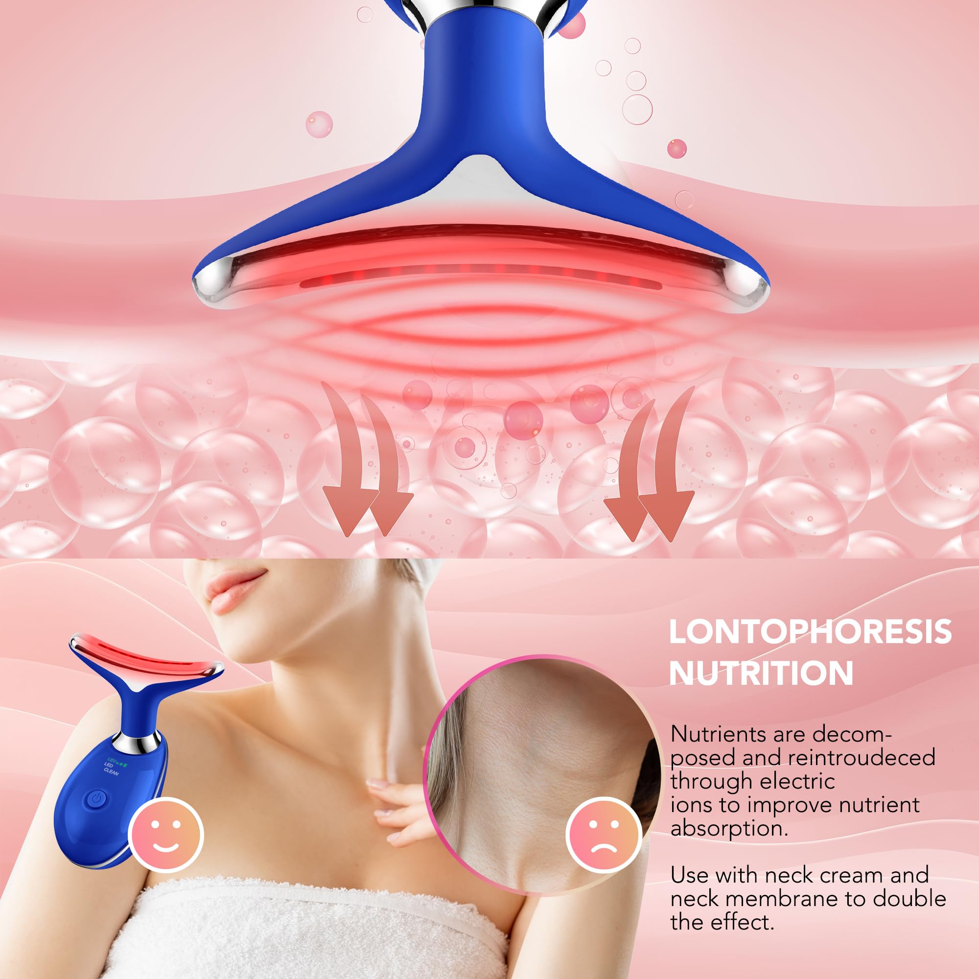 Scopck seven-color LED therapy for customizable skin benefits.