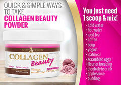Script Essentials Collagen Beauty Powder verisol peptides emphasize hair and nail support.