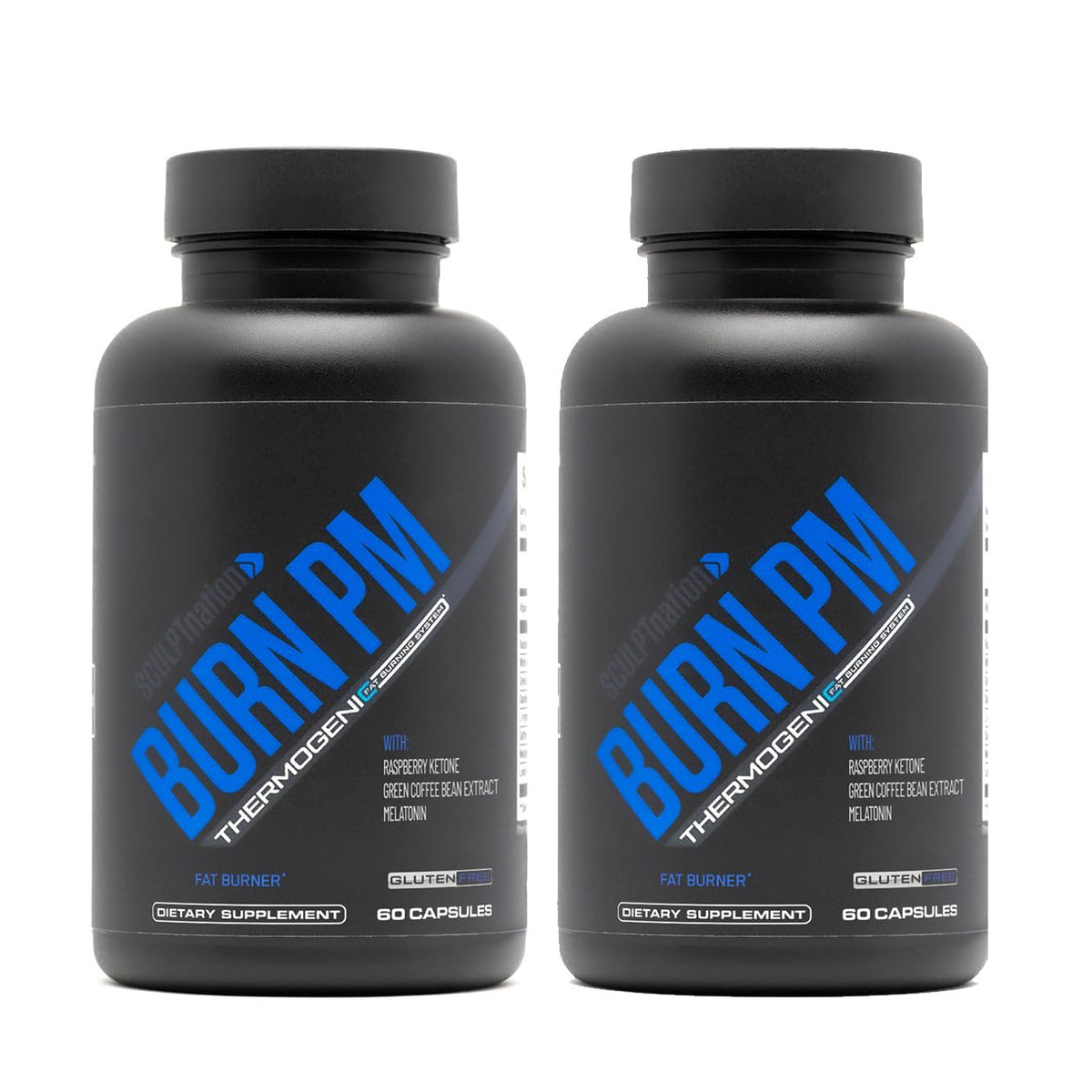 Sculpt Nation by V Shred night-time metabolism bottle front promoting nightly wellness