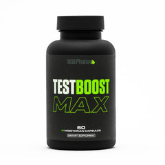 Sculpt Nation Test Boost Max bottle with capsules, supporting natural energy and stamina.