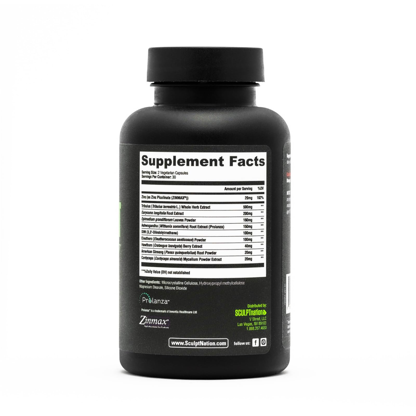 Sculpt Nation gluten-free Test Boost Max bottle appealing to health-conscious users.