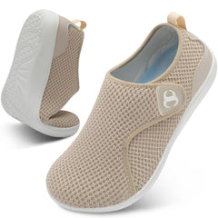 SCURTAIN comfortable brown women's shoes with a wide toe for roomy fit and daily wear.