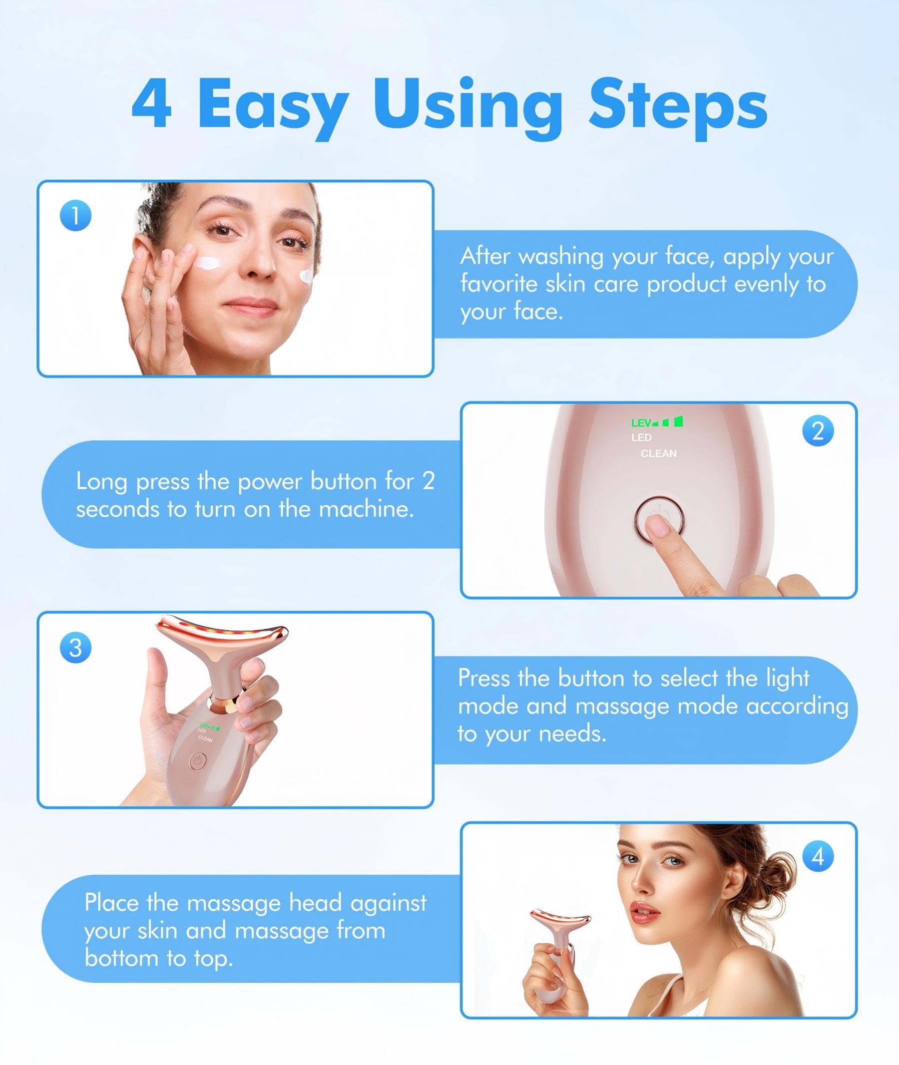 SDKWDH packaging includes face massager and USB-C cable