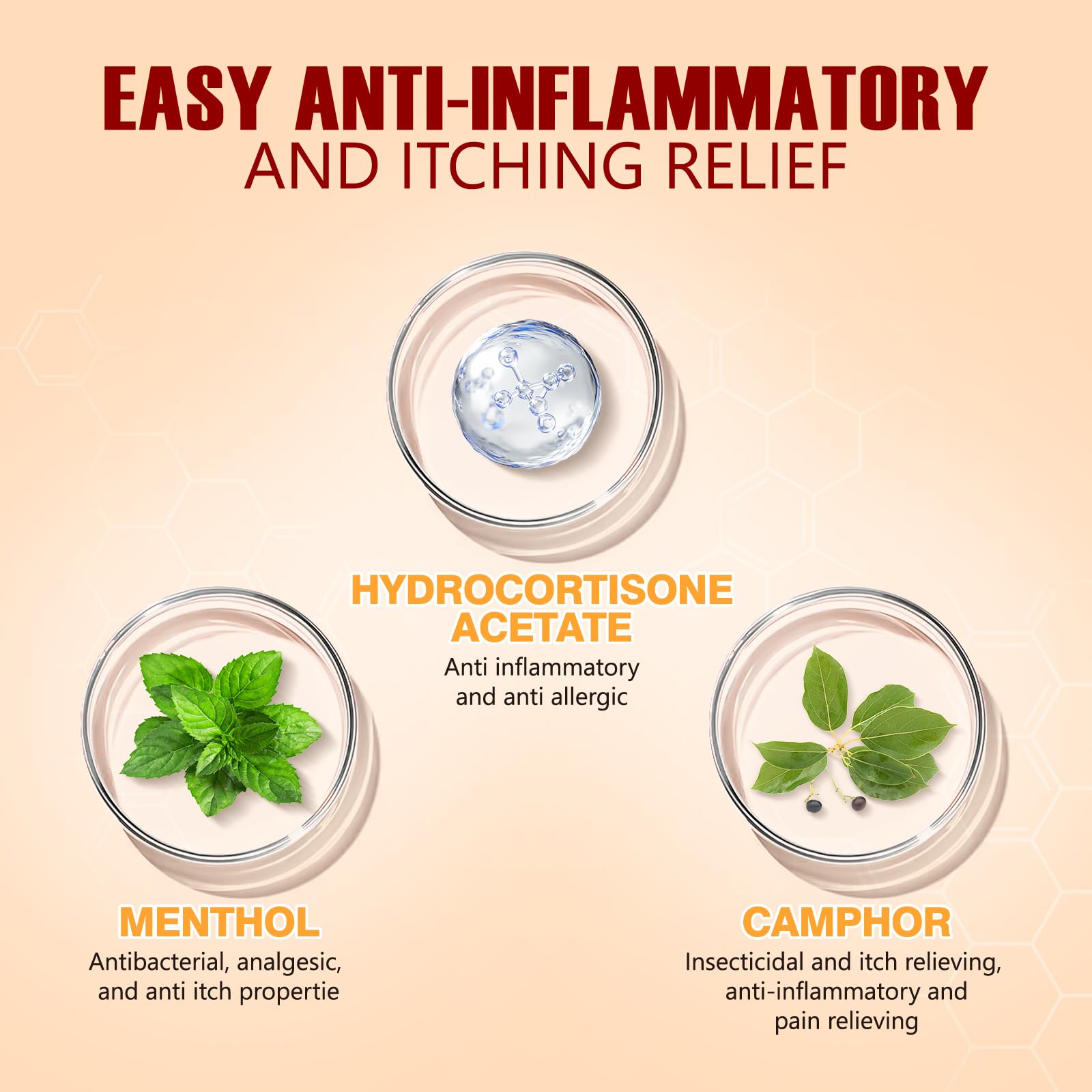 Seacall Hydrocortisone Cream applied to affected area for targeted relief.