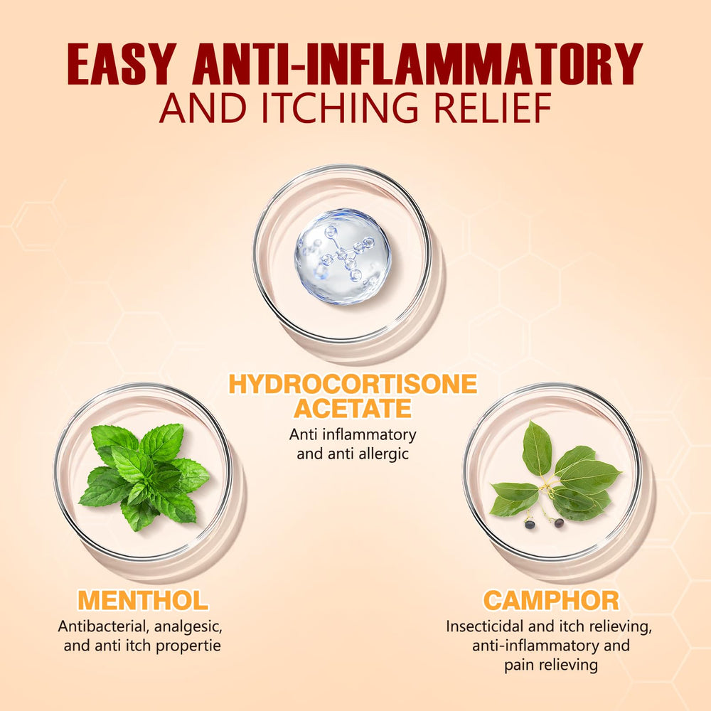 Seacall Hydrocortisone Cream applied to affected area for targeted relief.