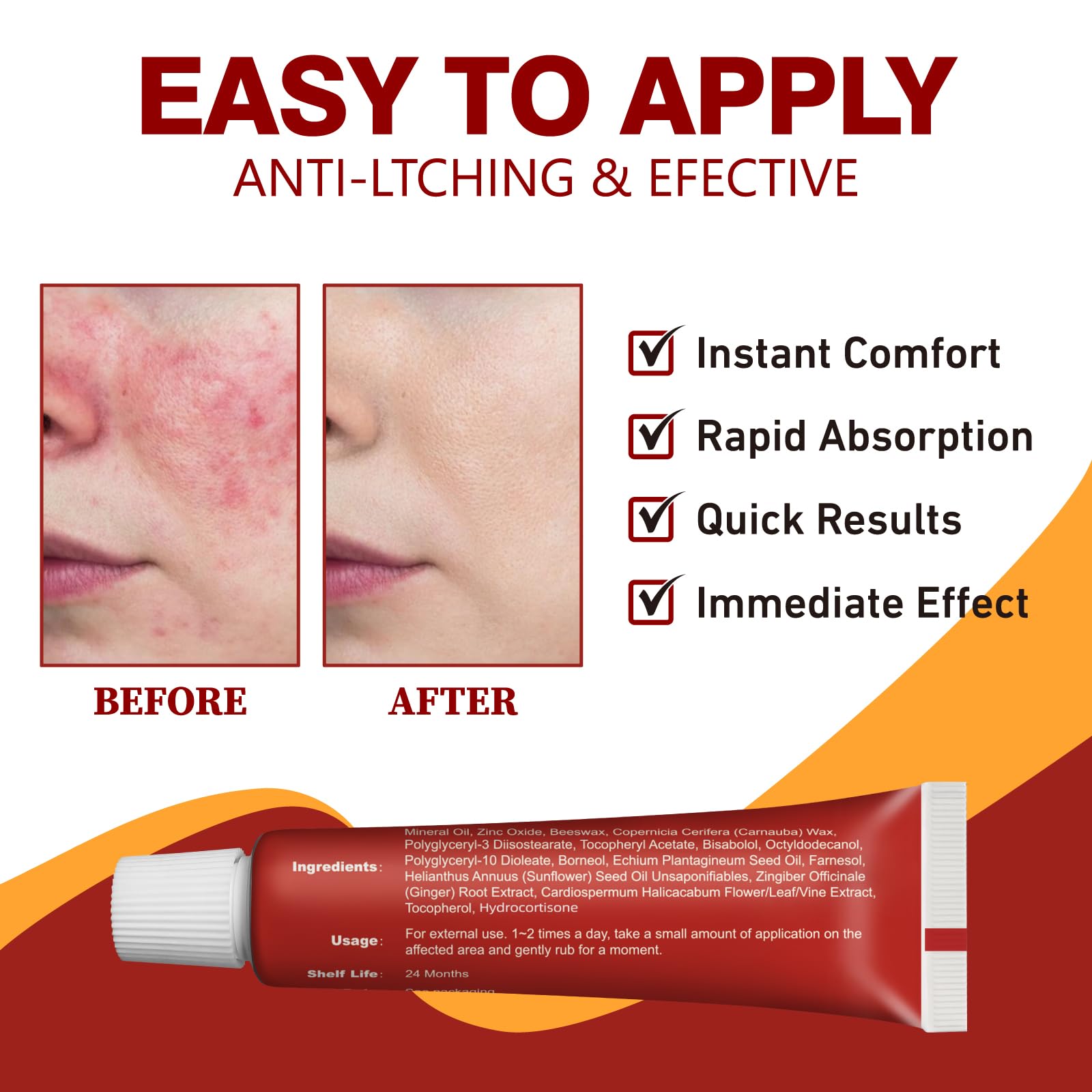 Seacall Hydrocortisone Cream box packaging for at-home use.