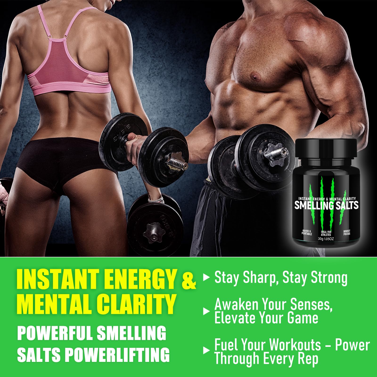SEAJEA Salts prepped on gym bench for a focused pre-workout routine.