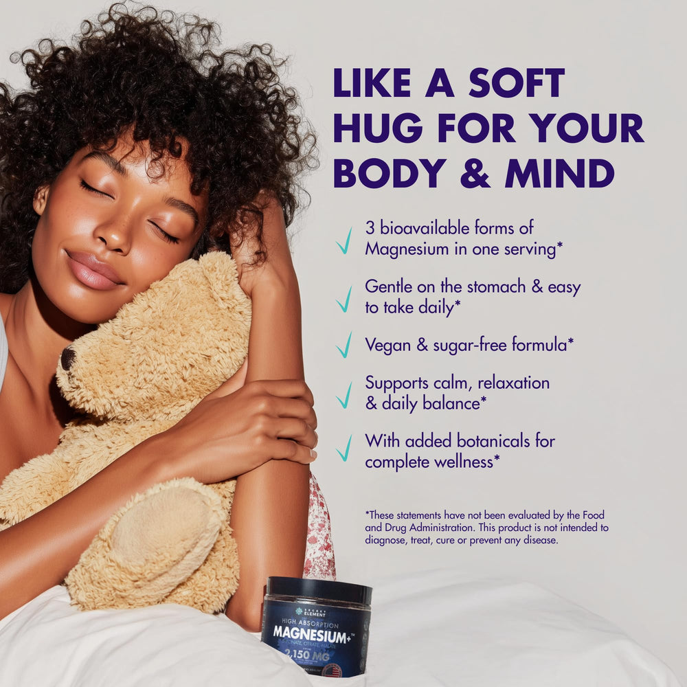 Secret Element ingredients card highlights non-GMO formula and natural orange flavor