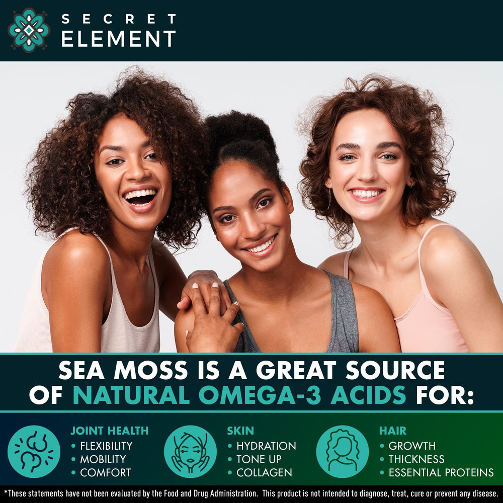 Muira Puama enriched sea moss capsules by Secret Element for vitality