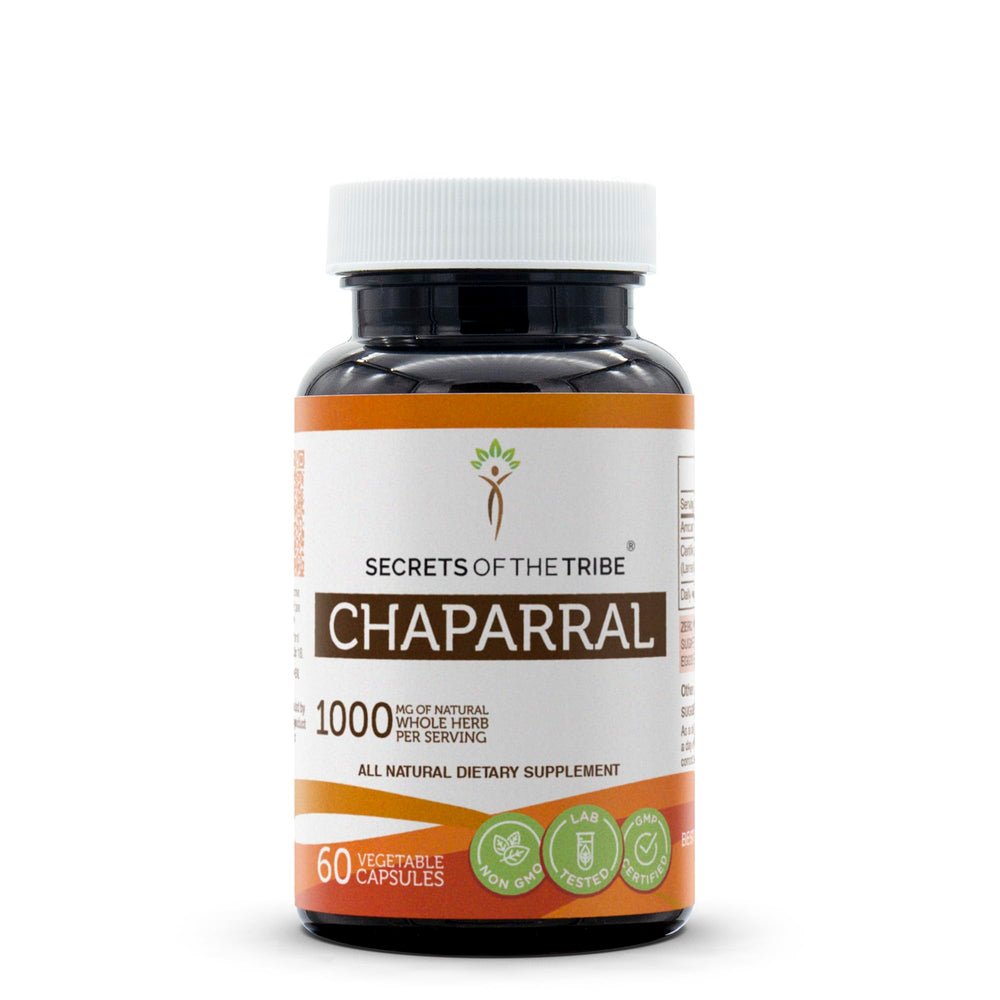 Secrets of the Tribe Chaparral bottle front view for easy daily use