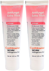 Secura extra thick medicated cream tube showing targeted moisture protection and barrier formation