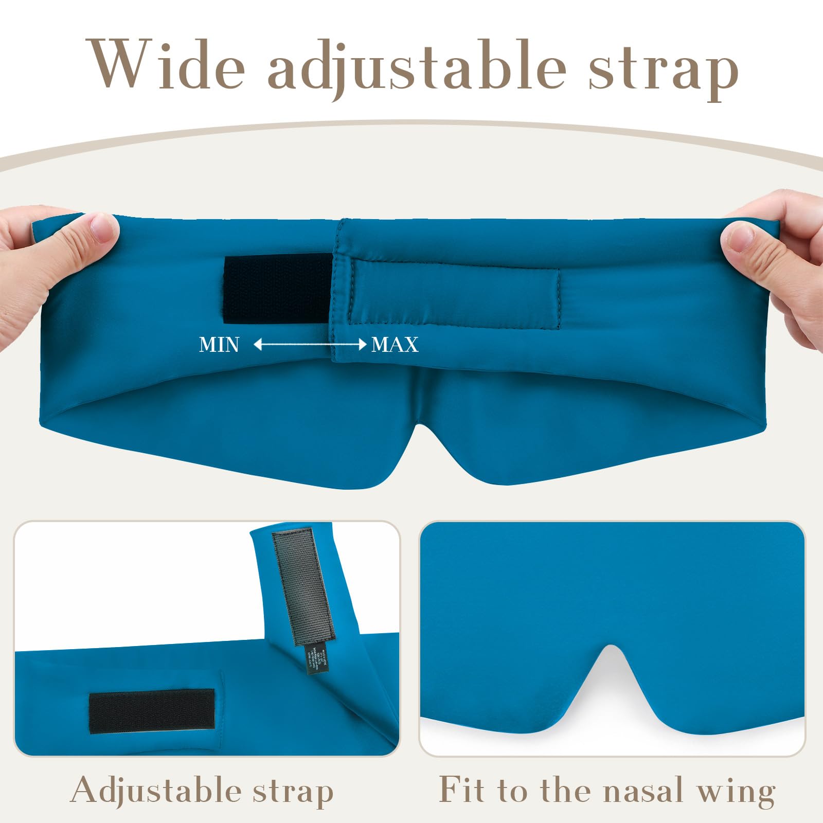 SECZIPE blackout sleep mask for travel helps you nap anywhere.