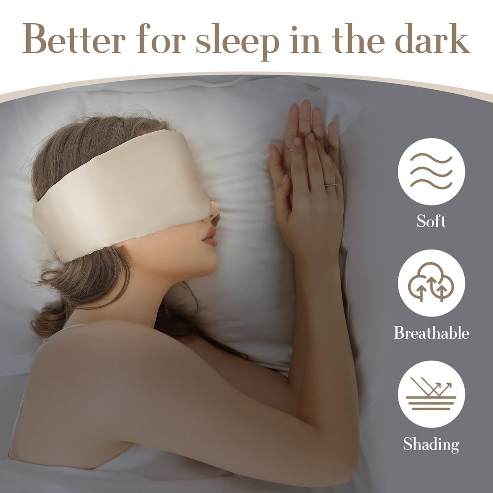 SECZIPE mulberry silk sleep mask provides blackout for focused rest during travel.