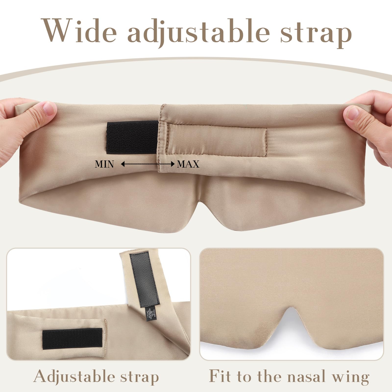 SECZIPE side-sleeper friendly mask cushions the face during side sleep.