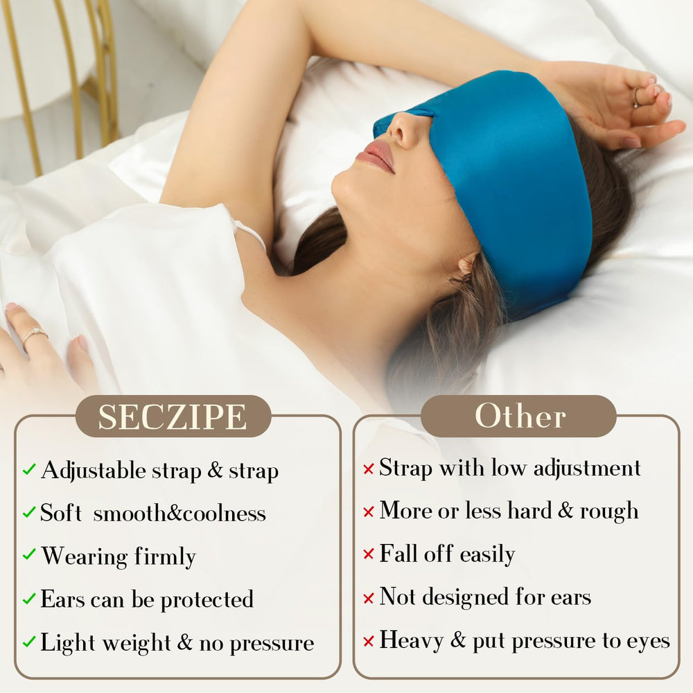 SECZIPE sleep mask with light blocking for better daytime rest.