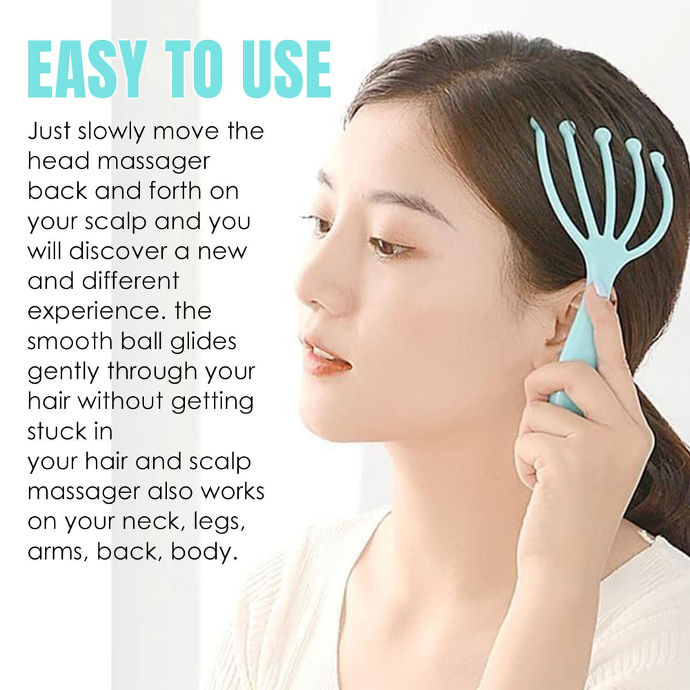 Seddy scalp massager pink in use promotes relaxation during self-care.