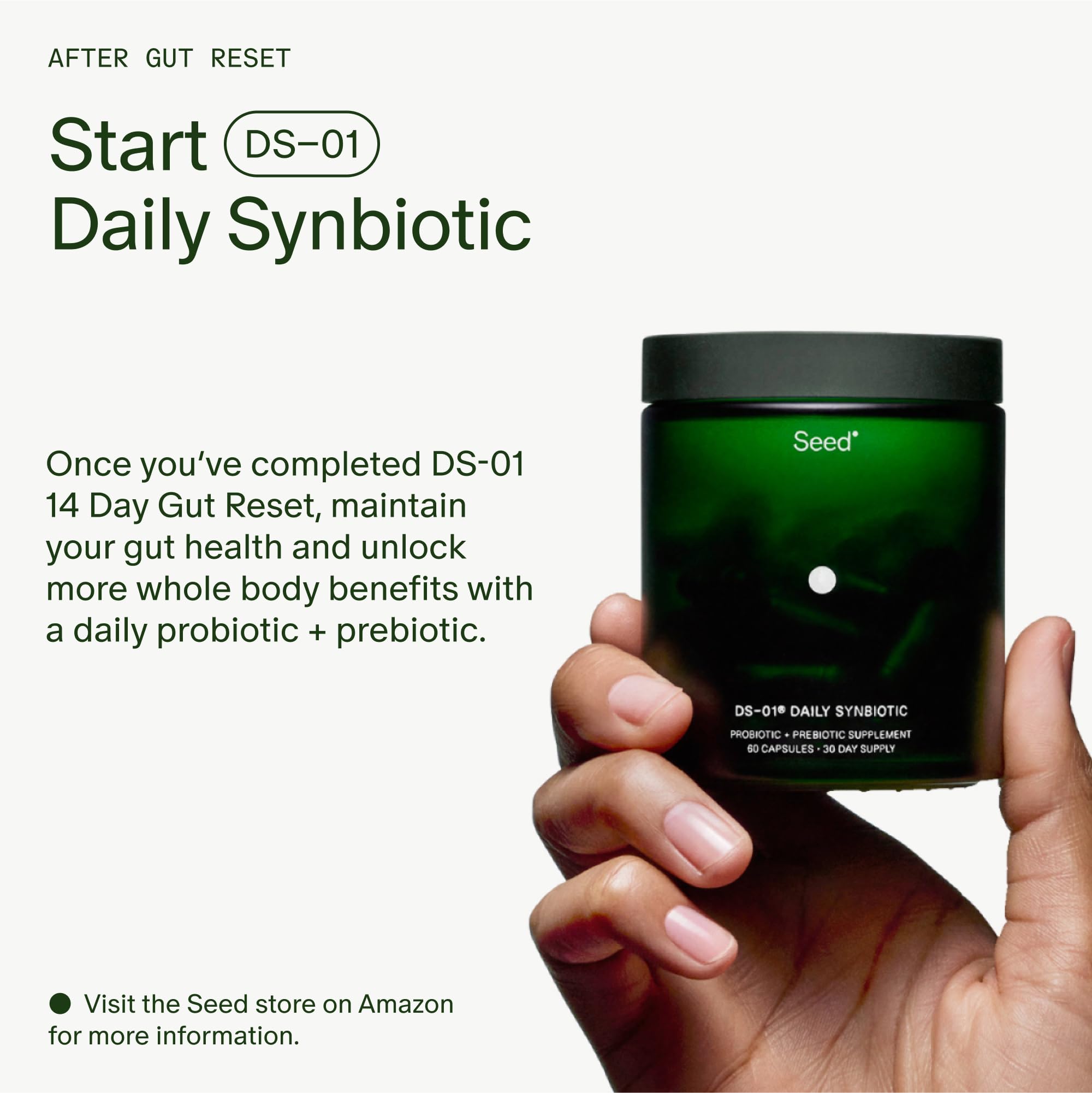 Seed 14 Day Gut Reset batch-tested label confirms safety and quality.
