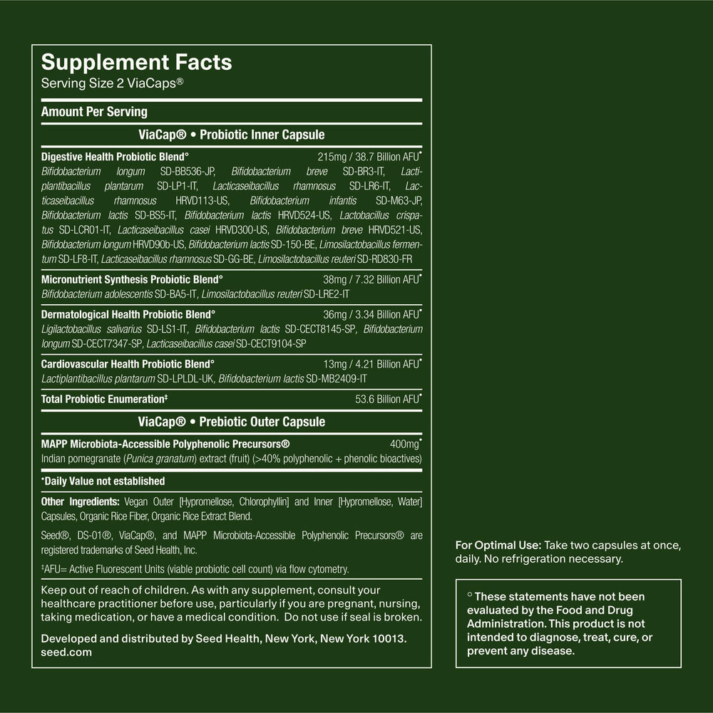 Seed 14 Day Gut Reset ds-01 daily synbiotic for ongoing gut and immune support.