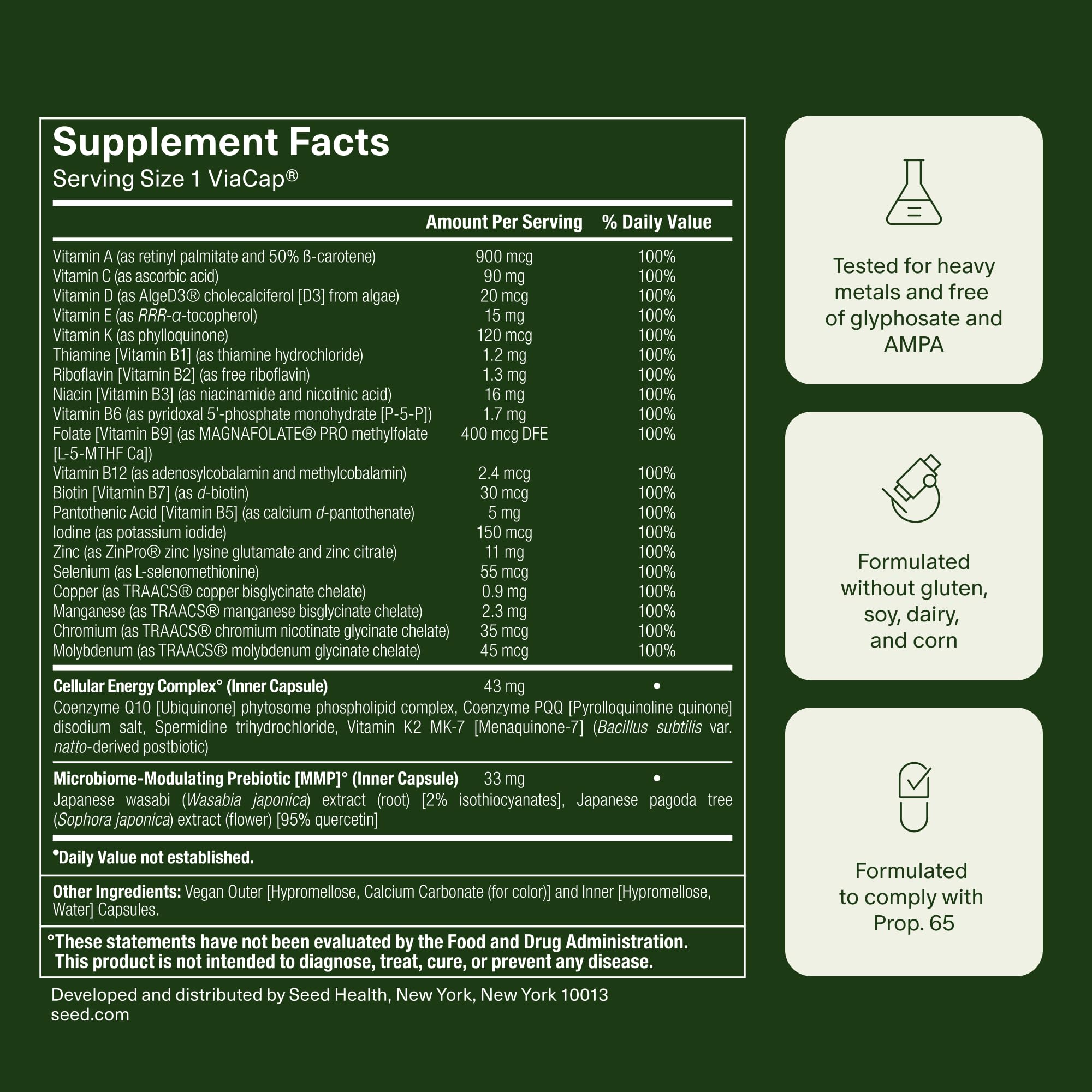 Seed DM-02 capsules improving hair, skin, nails visual