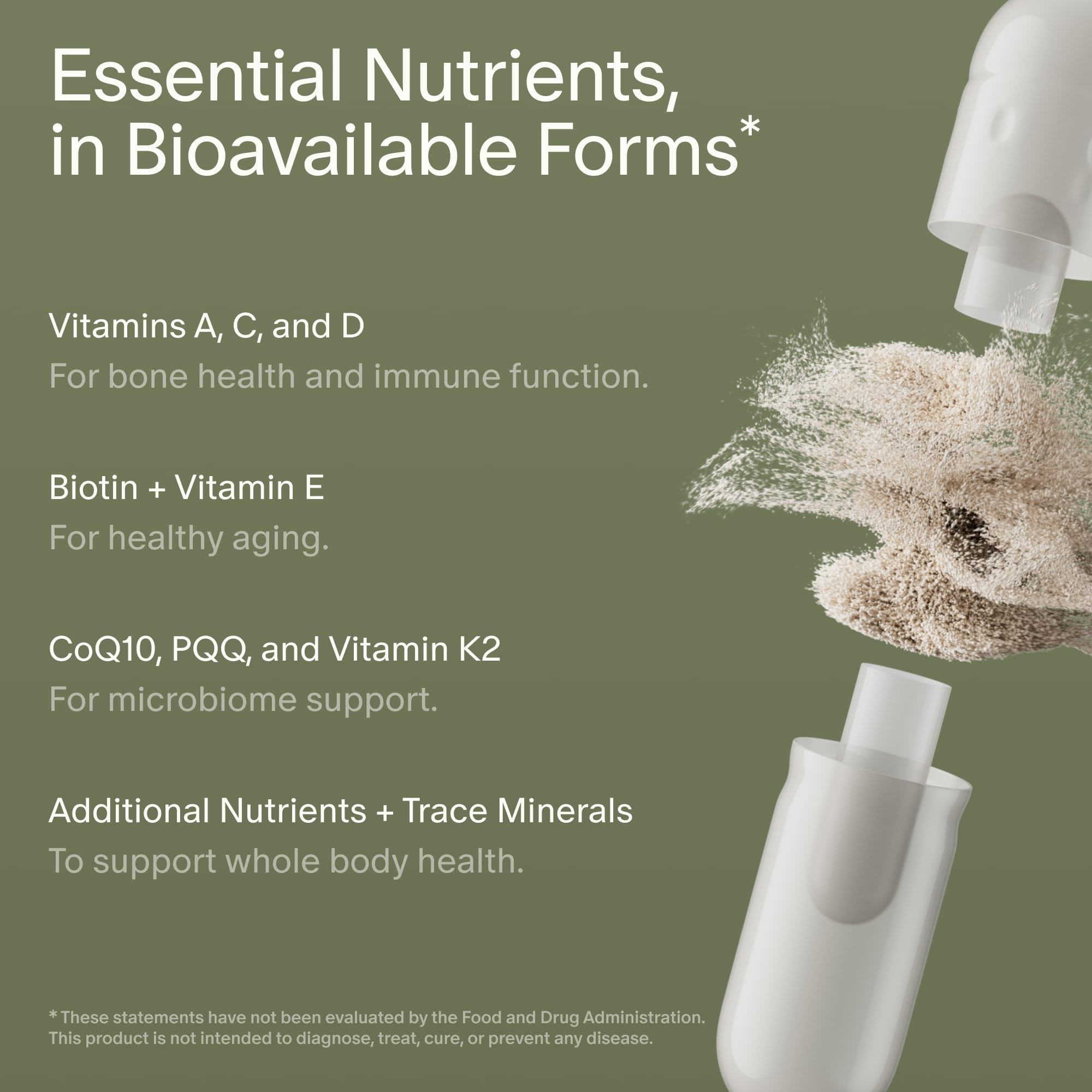 Seed DM-02 bottle alongside plant-based lifestyle emphasizes vegan capsules