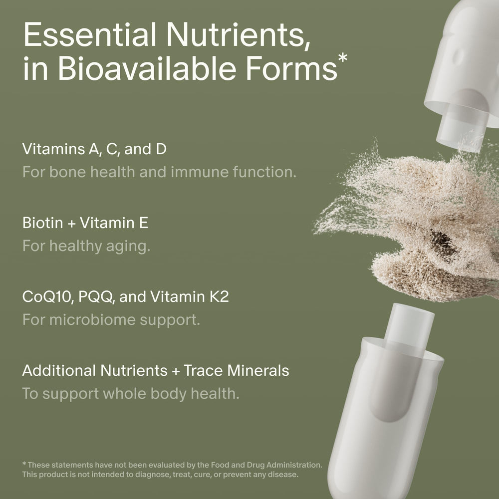 Seed DM-02 bottle alongside plant-based lifestyle emphasizes vegan capsules