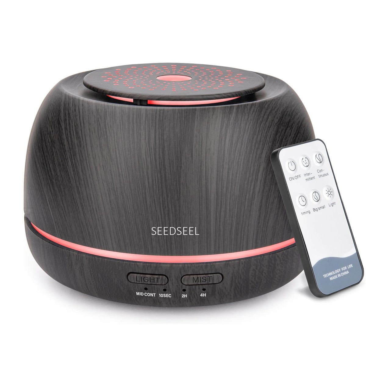 SEEDSEEL 300ML diffuser front view showcasing compact home design