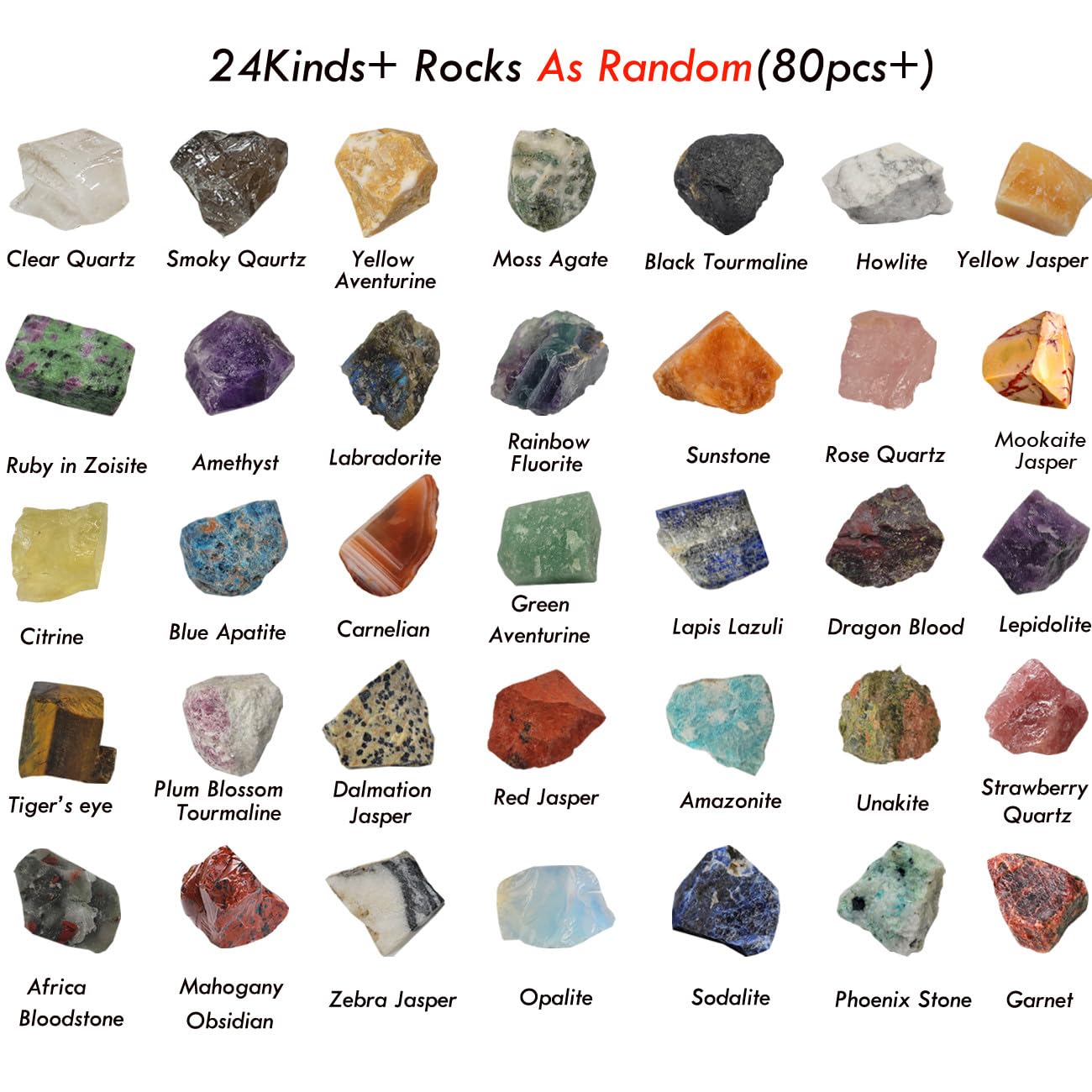 SeeuFun mineral specimen stones for education, collection, and creativity.