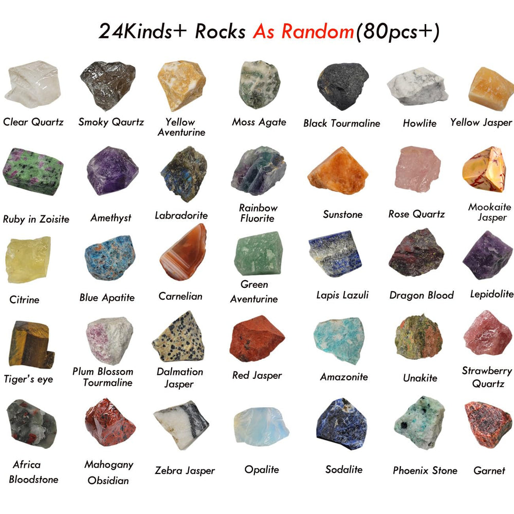 SeeuFun mineral specimen stones for education, collection, and creativity.