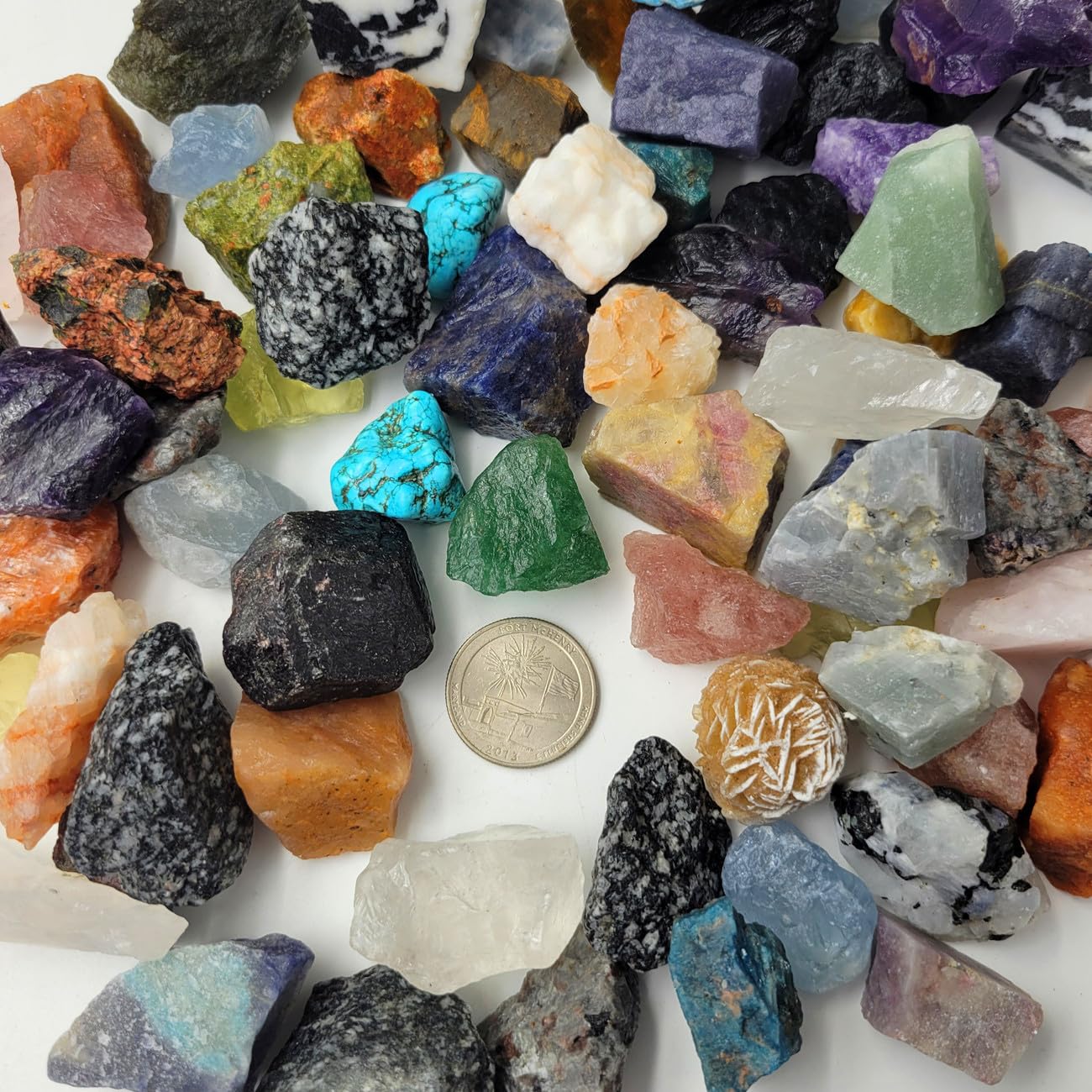 SeeuFun natural rough crystals suited for meditation and energy work.