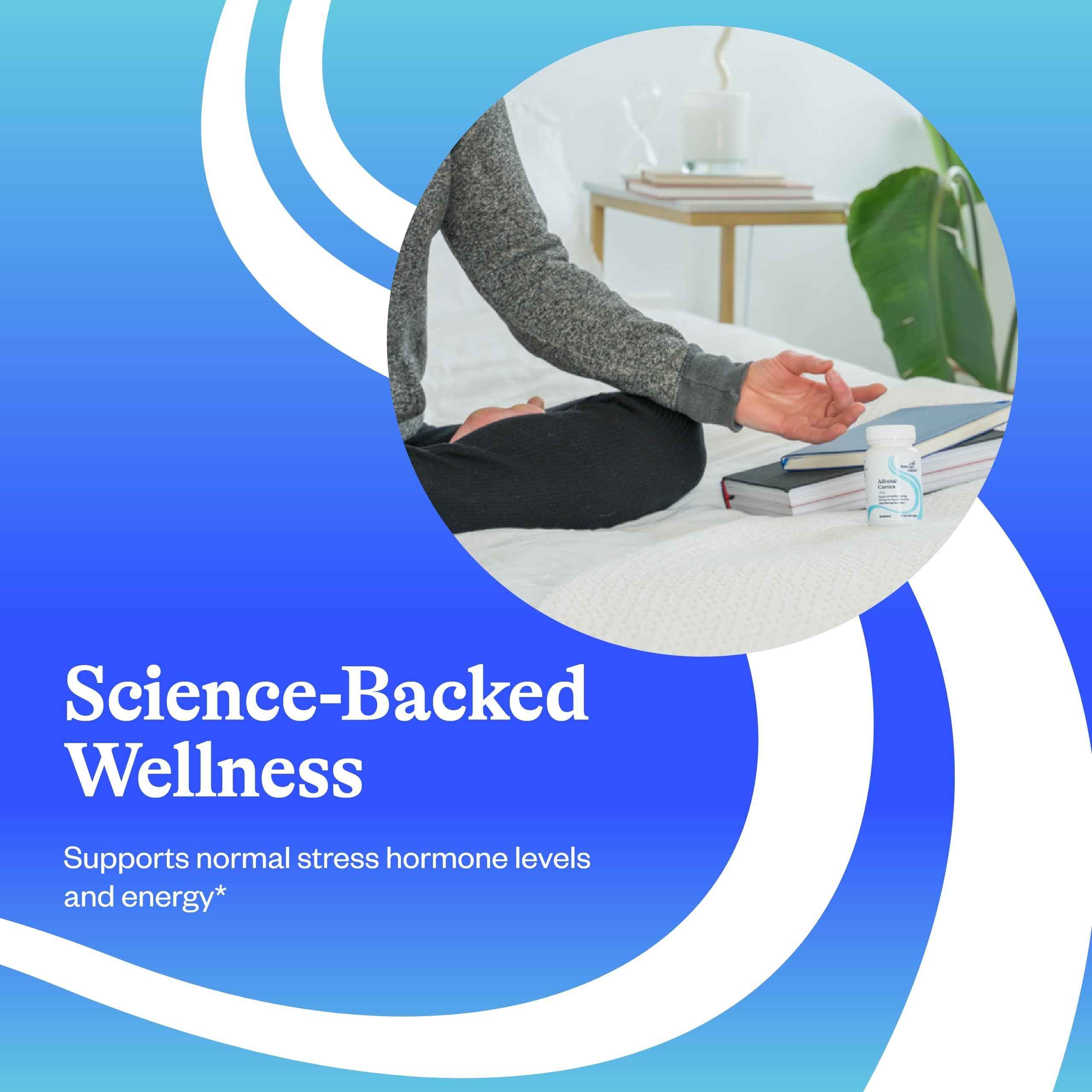 Seeking Health Adrenal Cortex free-from-allergens badge on packaging