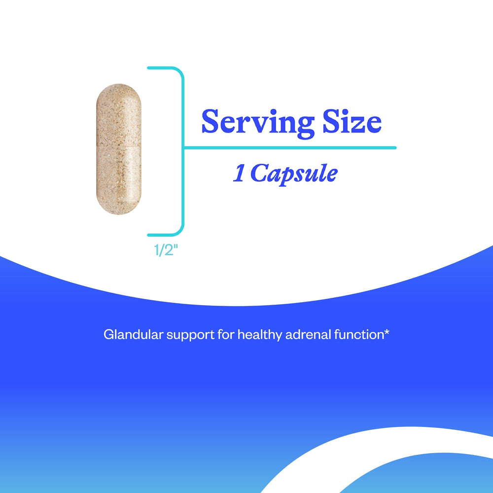 Seeking Health Adrenal Cortex grass-fed origin label for quality source