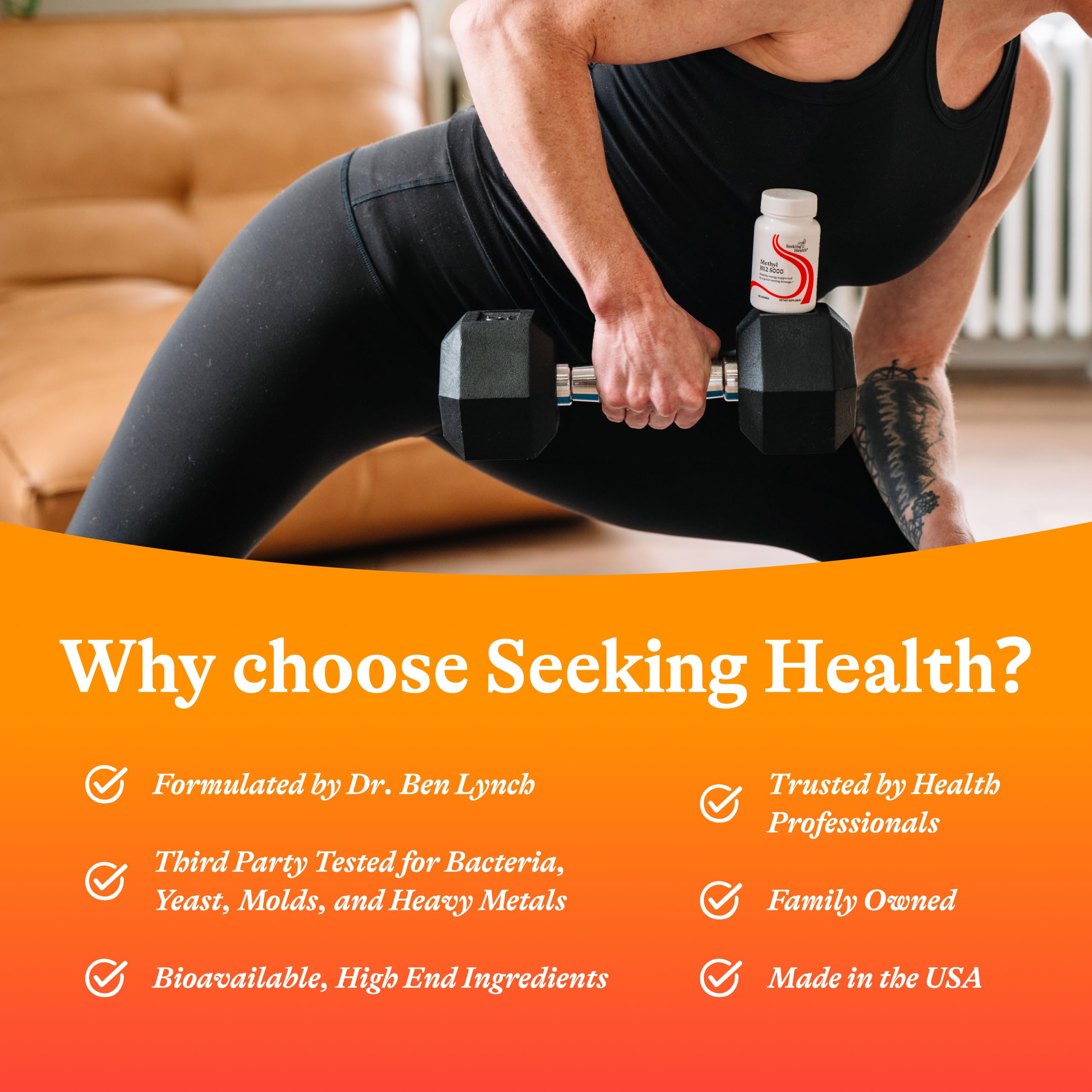 Quality and safety focused packaging from Seeking Health.