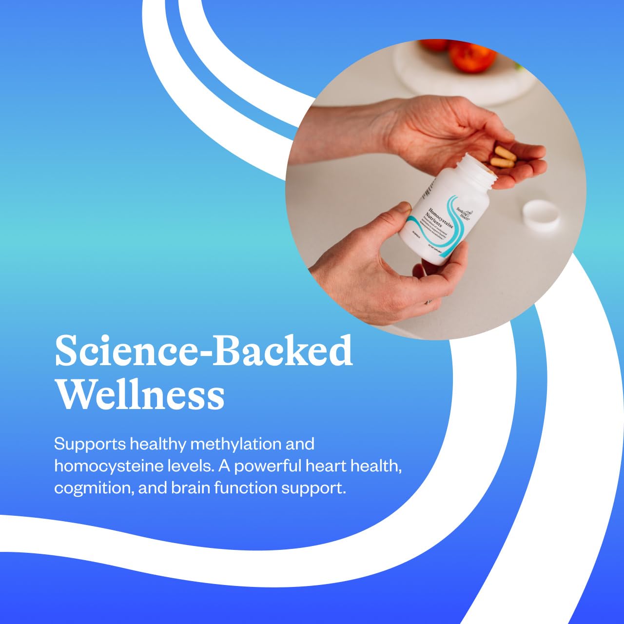 Betaine TMG included bottle highlight in Seeking Health formula for methylation support