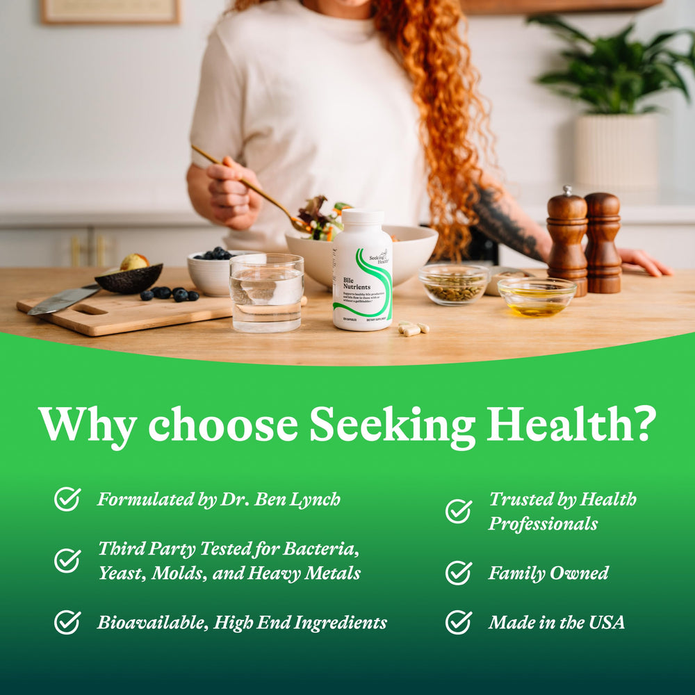 Seeking Health Bile Nutrients bupleurum and herbs provide herbal digestive support.