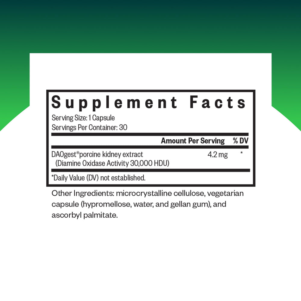 Seeking Health DAO Enzyme capsules ready for fast digestion support.