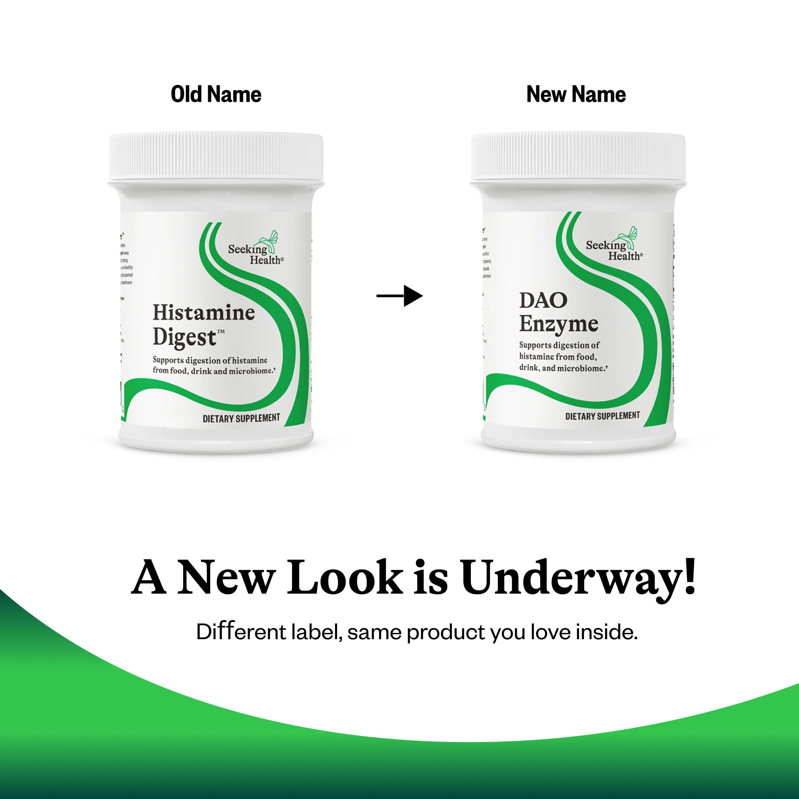 Seeking Health DAO Enzyme ingredient panel features patented DAO2 enzyme