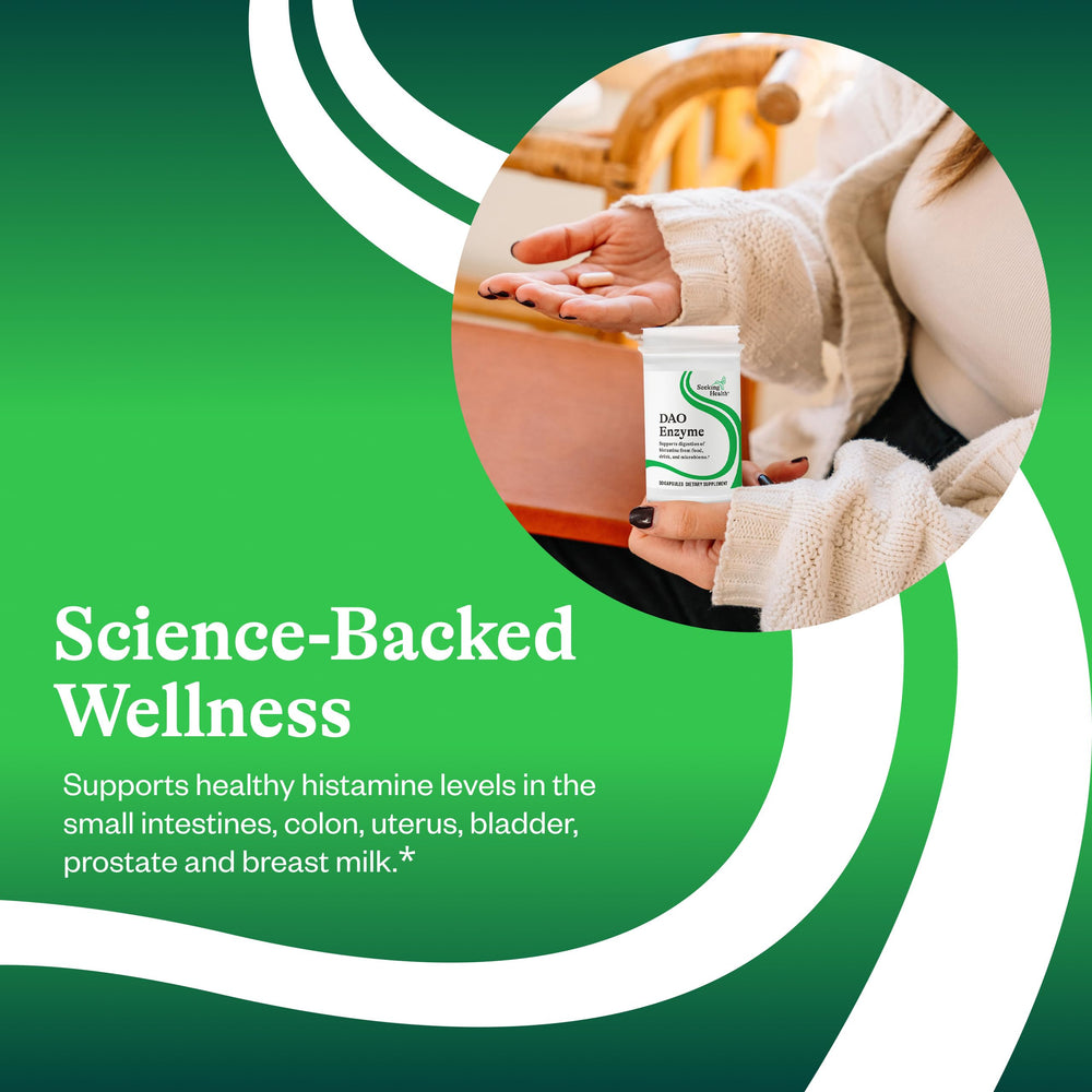 Porcine kidney extract detail from Seeking Health DAO Enzyme ingredients.
