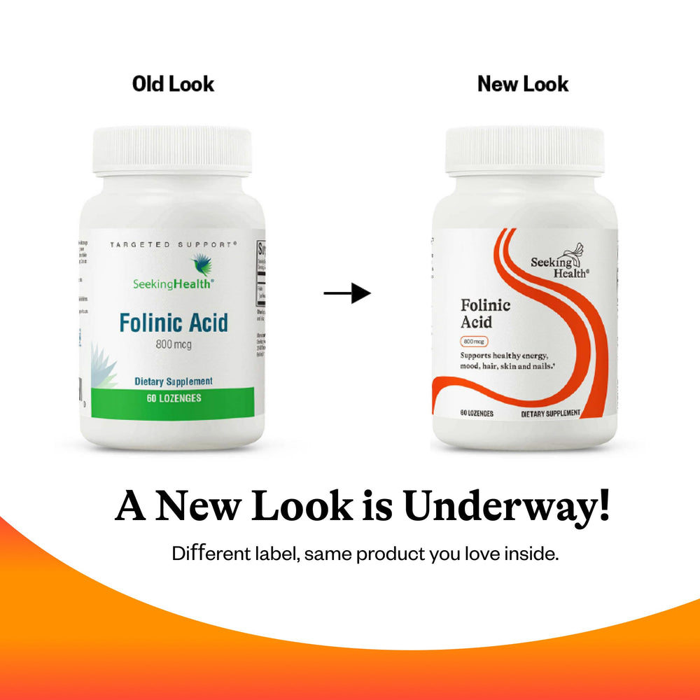 Seeking Health Folinic Acid supports a calm morning routine and steady energy.