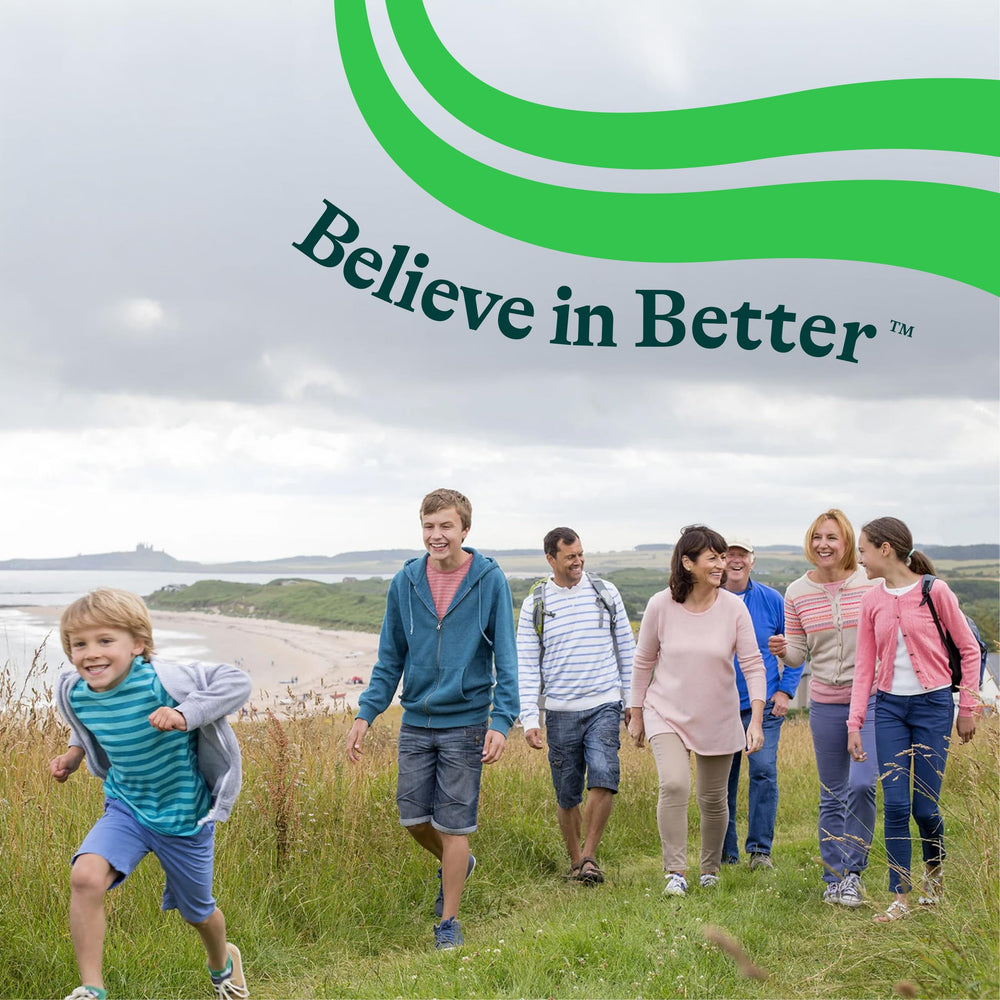 Seeking Health Gut Nutrients brand label on bottle communicates quality and safety.