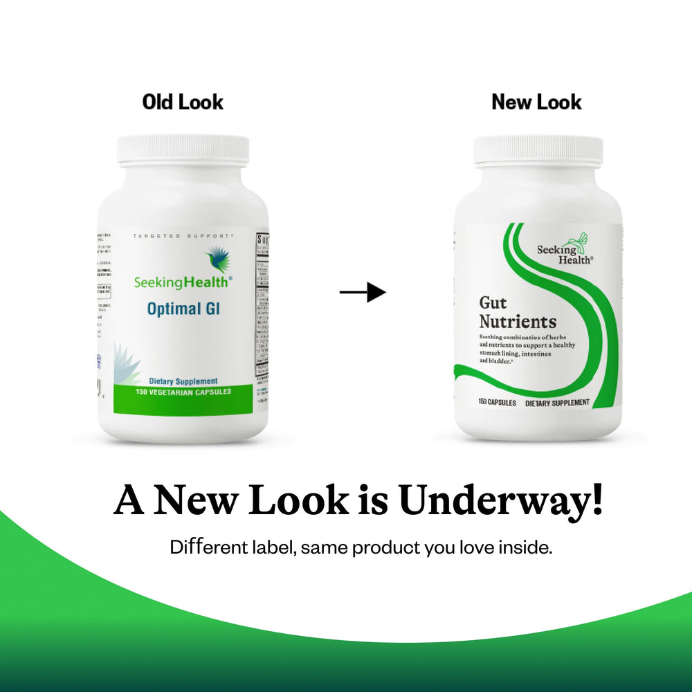 Seeking Health Gut Nutrients integrated into daily routine for gentle GI support.