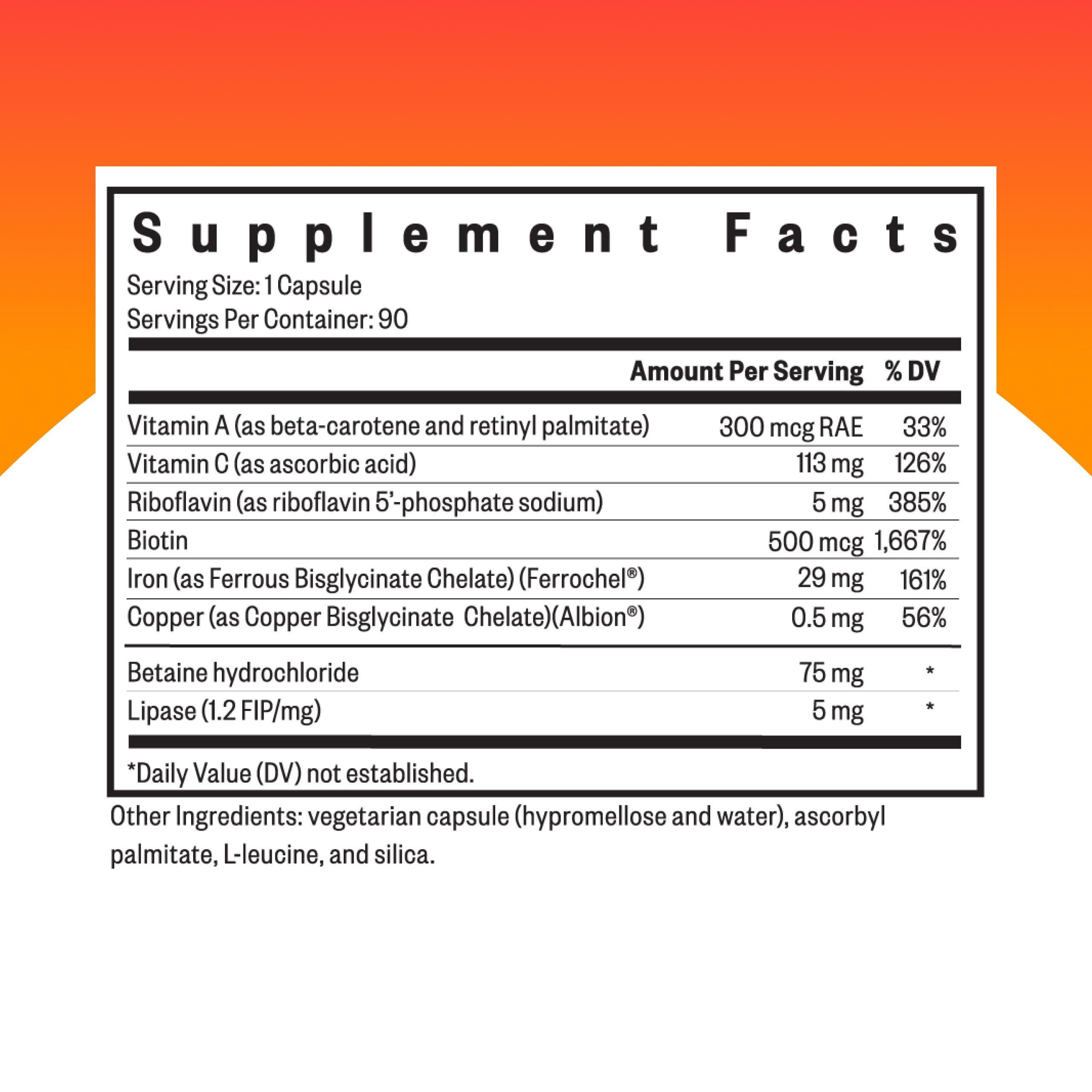 Capsules close-up showing vegan-friendly iron designed for stomach comfort