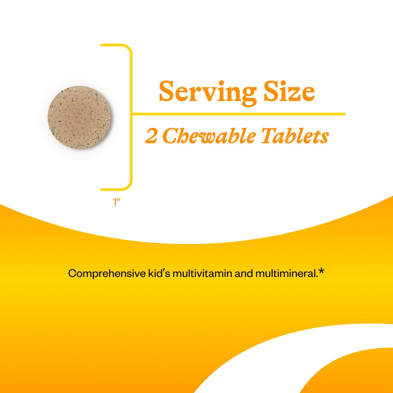 Child holding Seeking Health Kids Multivitamin Chewable tablet for easy daily use.
