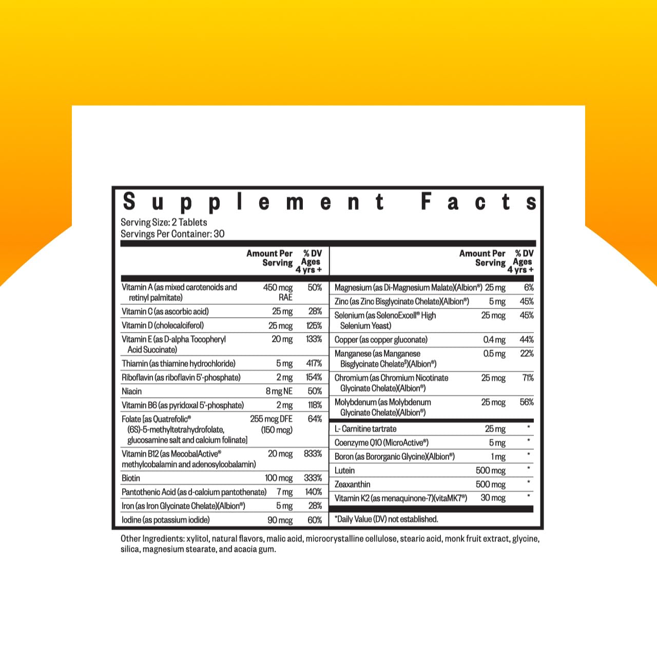 Seeking Health label close-up showing L-5-MTHF and B12 for methylation support.