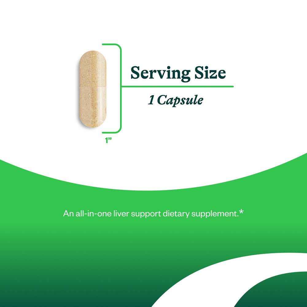 Seeking Health Liver Nutrients bottle with milk thistle visual suggests liver support